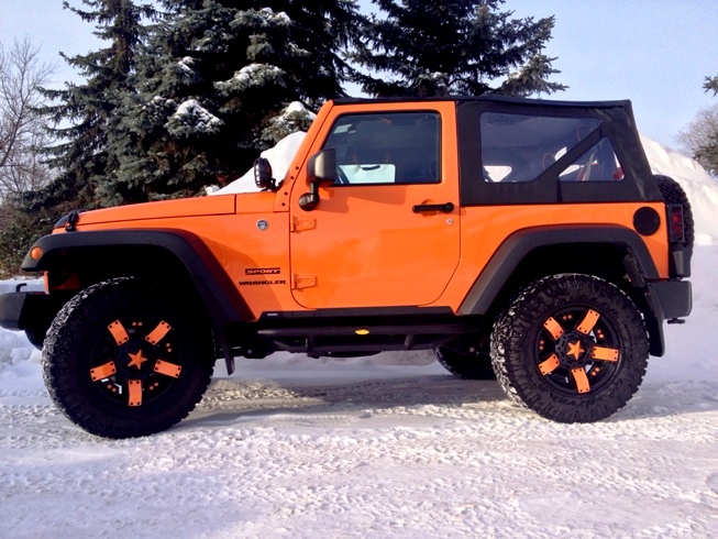 2012 Jeep Wrangler JK Orange “Krush” with XD Rockstar II Wheels