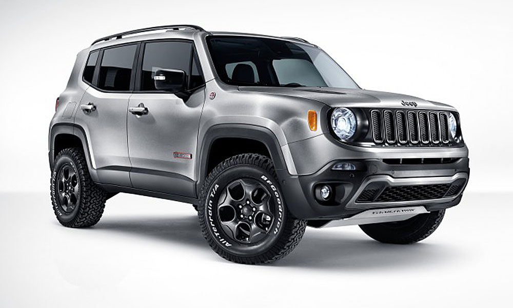 Jeep Renegade Hard Steel concept black rims