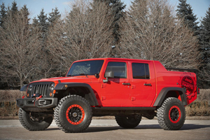 Jeep Wrangler Red Rock Responder rims and tires