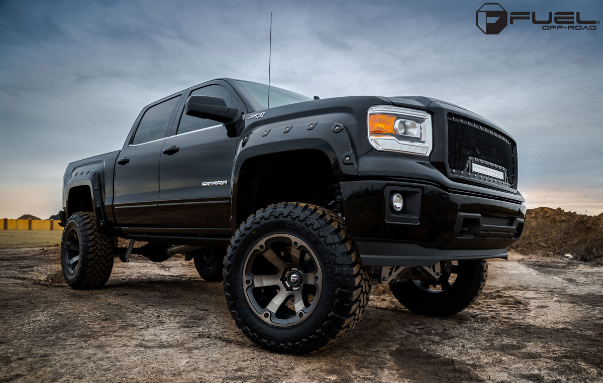 Get Beastly with this GMC Sierra Riding on Fuel Wheels ...