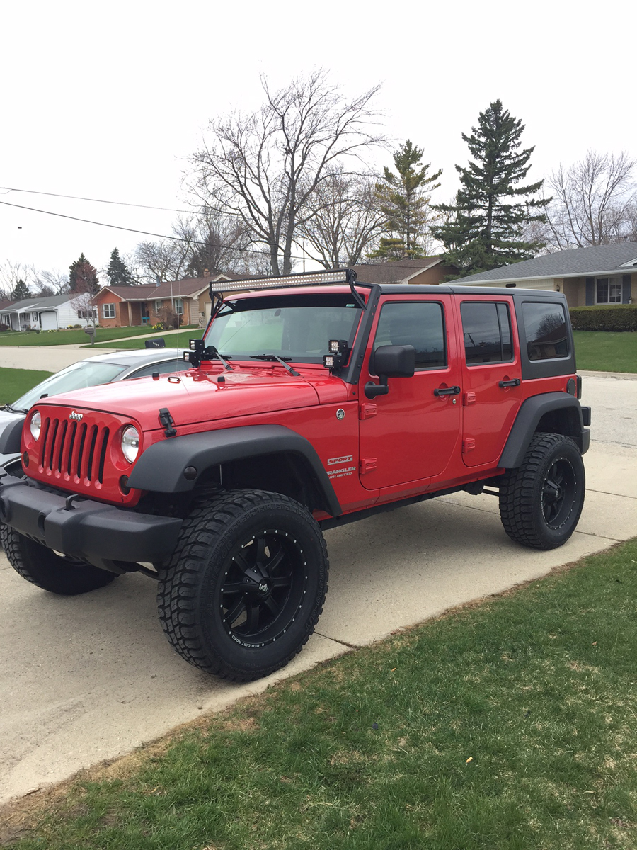 Jeep Wrangler Red Dirt Road Wheels