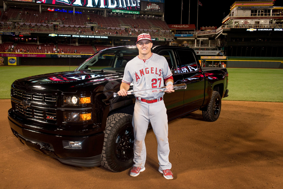 Mike Trout Silverado Midnight Custom Wheels