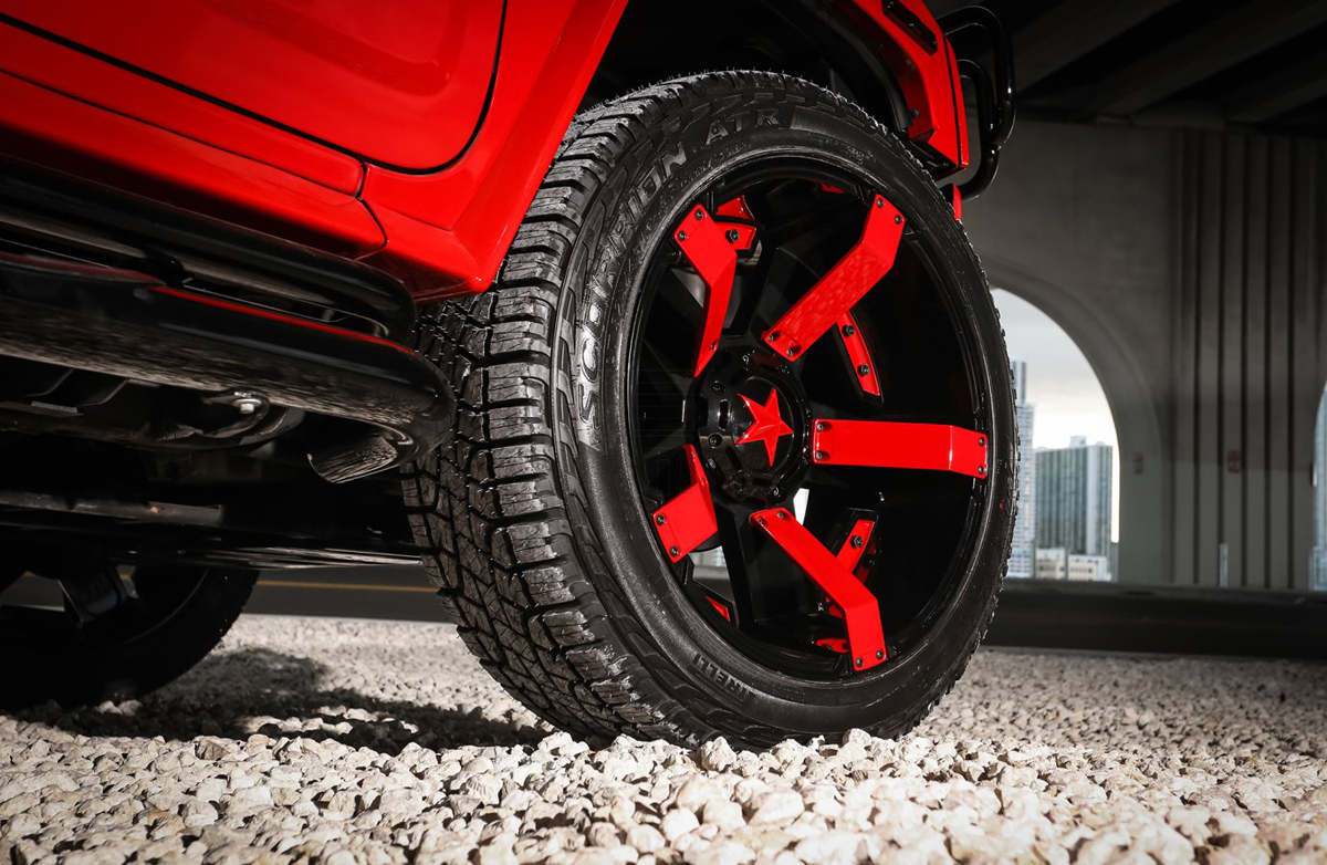This Hummer H2 w/ XD Wheels is Red and Ready - WheelHero