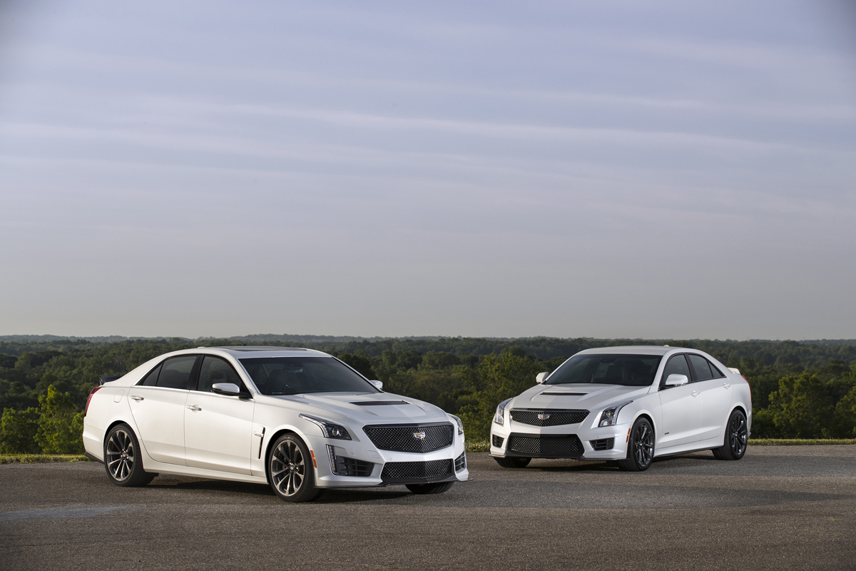 2017 Cadillac CTS-V super sedan and 2017 Cadillac ATS-V Sedan with the available Carbon Black sport package. The Carbon Black sport package – which includes the first-ever Black Chrome grille for V-Series models and the first-ever RECARO front seats for Cadillac ATS Sedan and Coupe models among additional exterior and interior appointments – further enhances the engaging performance and the striking design of Cadillac’s driver’s cars.