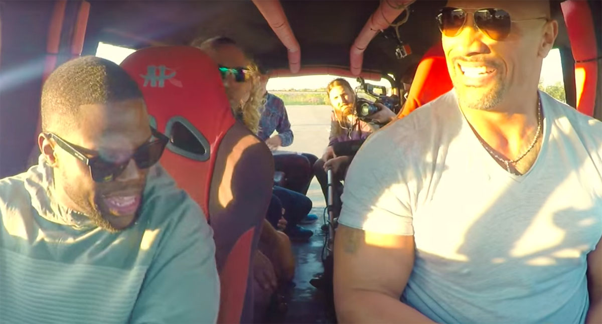 Watch The Rock And Kevin Hart Crush Things With Truck Rims Watch The Rock And Kevin Hart Crush Things With Truck Rims