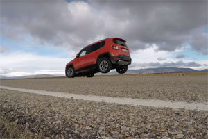Jeep renegade Two Tires and Wheels Braking