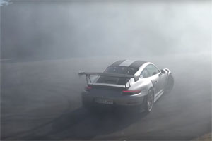 Porsche 911 GT2 RS Tires and Wheels burnout