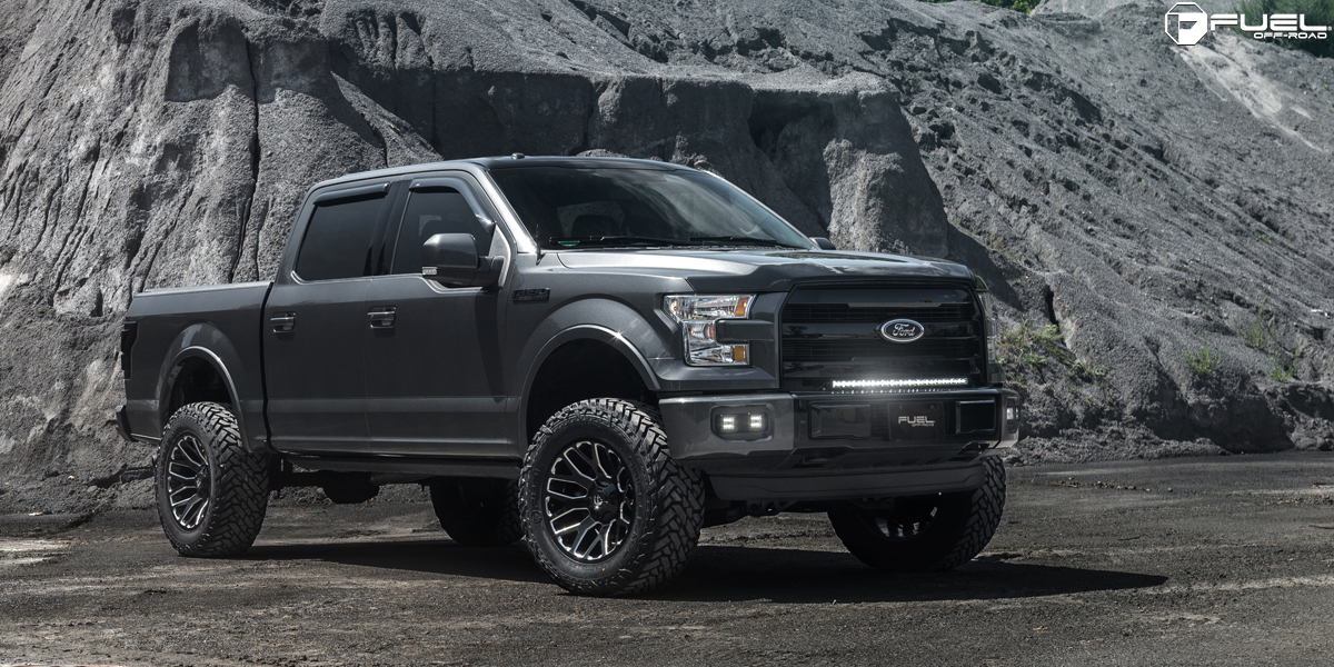 Go Dark with this Ford F-150 on Fuel Wheels!