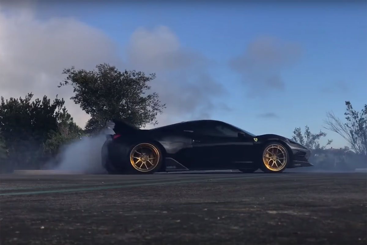 Shredding Car Rims on Burnouts