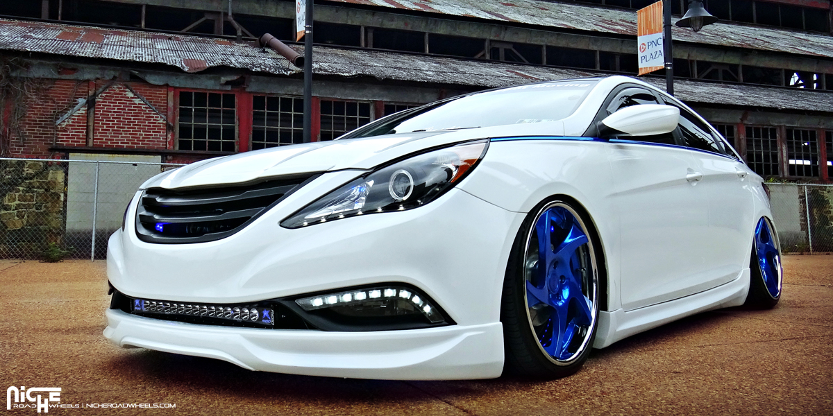 Time To Get Low With This Hyundai Sonata On Niche Wheels Hyundai Sonata Niche Scope Wheels