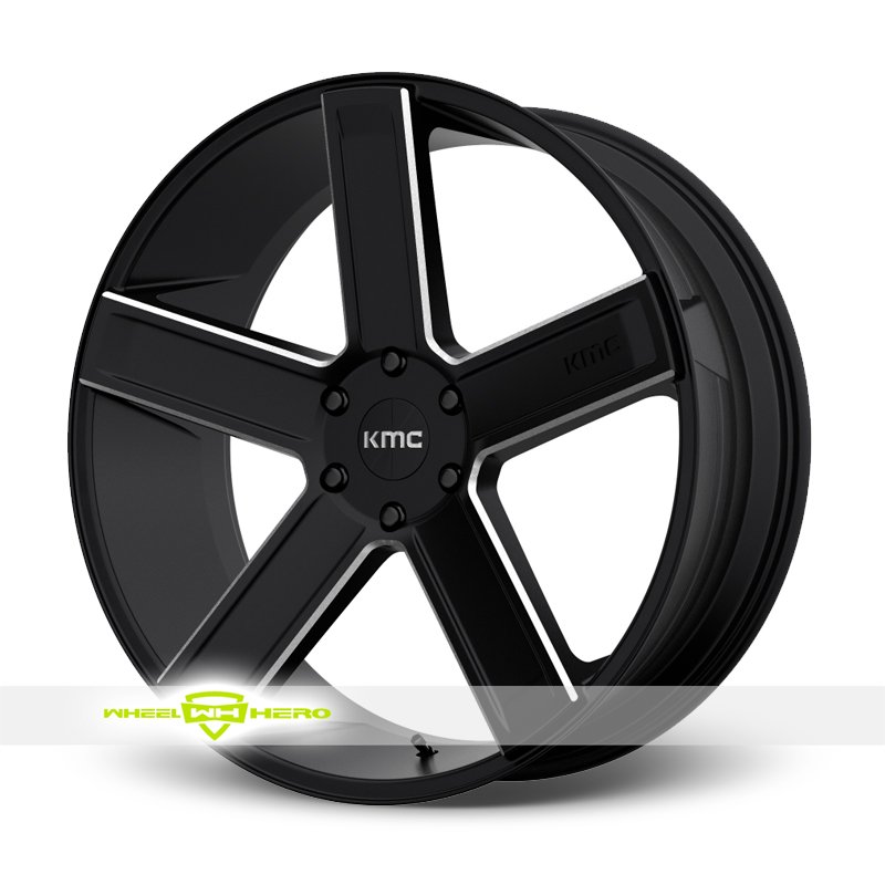 KMC KM702 Black Milled Wheels