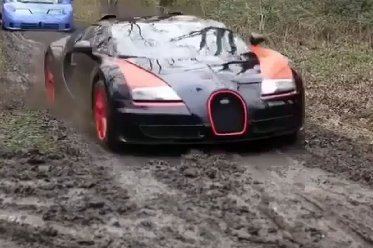 Supercars in the Mud