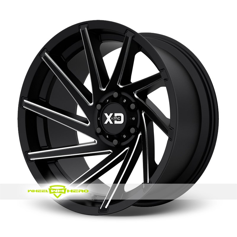 XD834 Black Milled Wheels