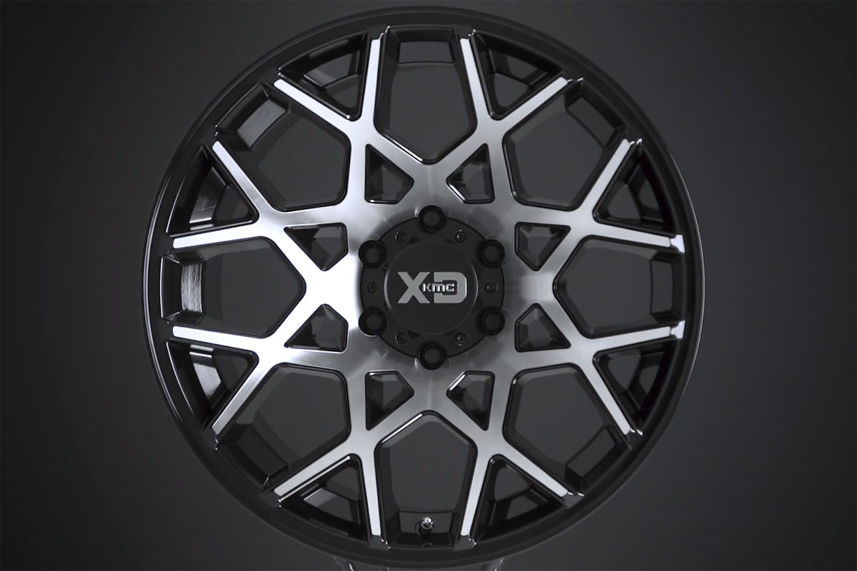 XD831 Black Machined Wheels