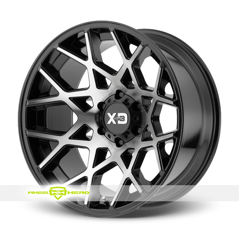 XD831 Black Machined Wheels