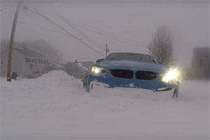 BMW M3 in the Snow