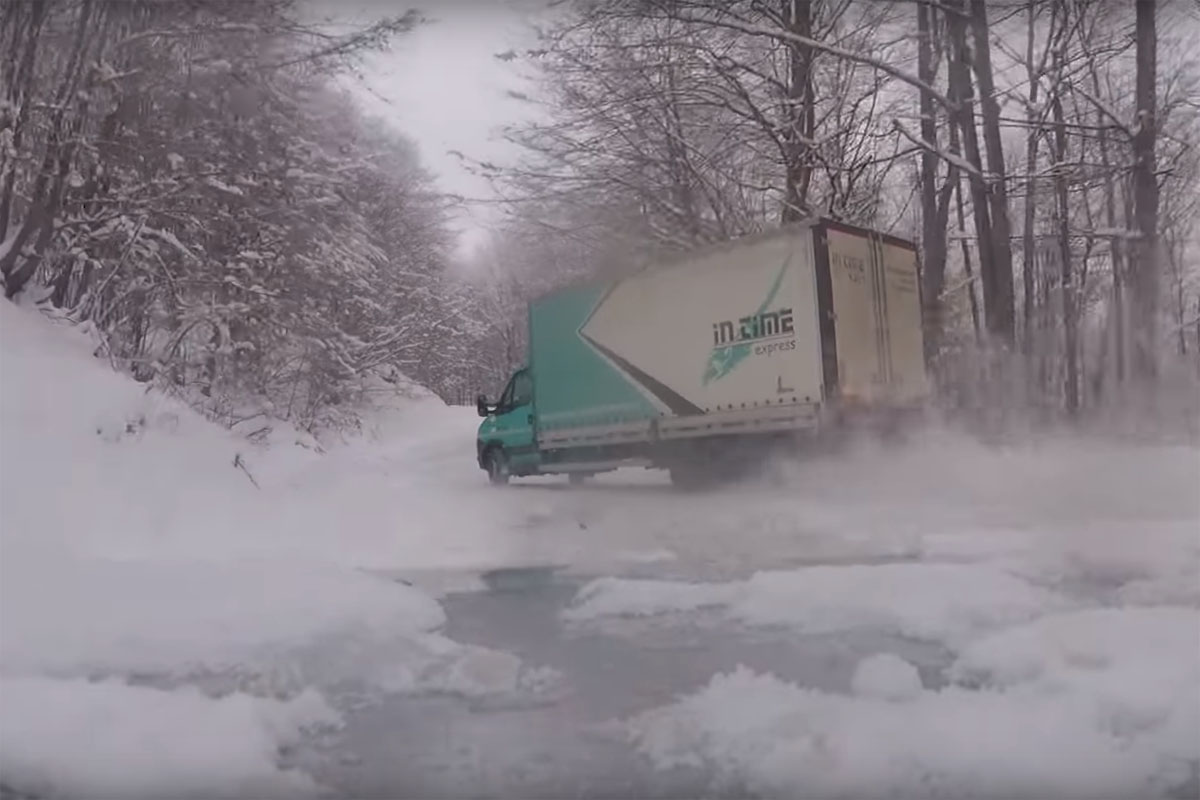 Box Truck Driver Drifting