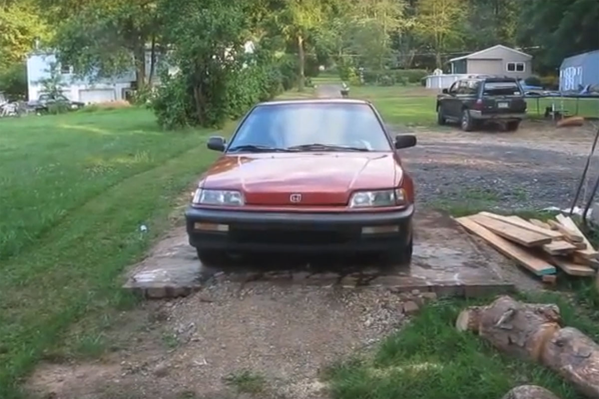 Honda Civic Burnout