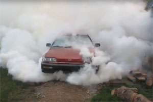 Honda Civic Burnout