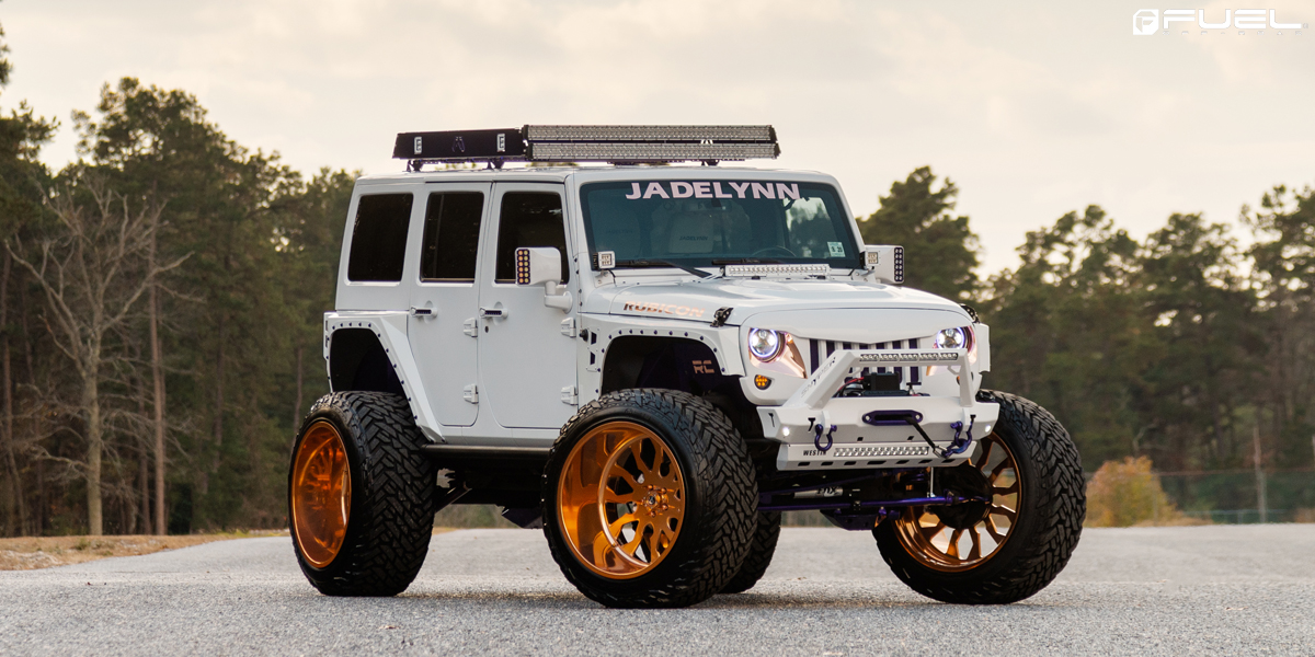 Go for the Gold with this Jeep Wrangler on Fuel Wheels!