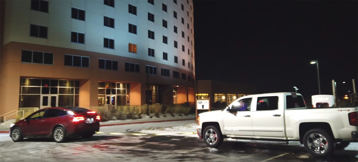 Tesla Model X Towing Truck