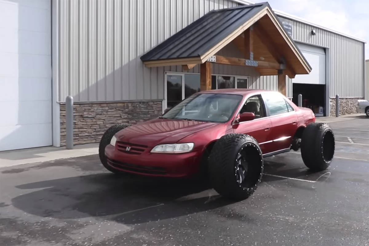 Honda Accord with Truck Wheels