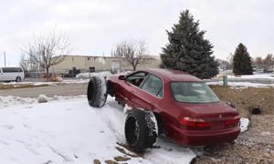 Honda Accord with Truck Wheels