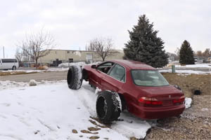 Honda Accord with Truck Wheels