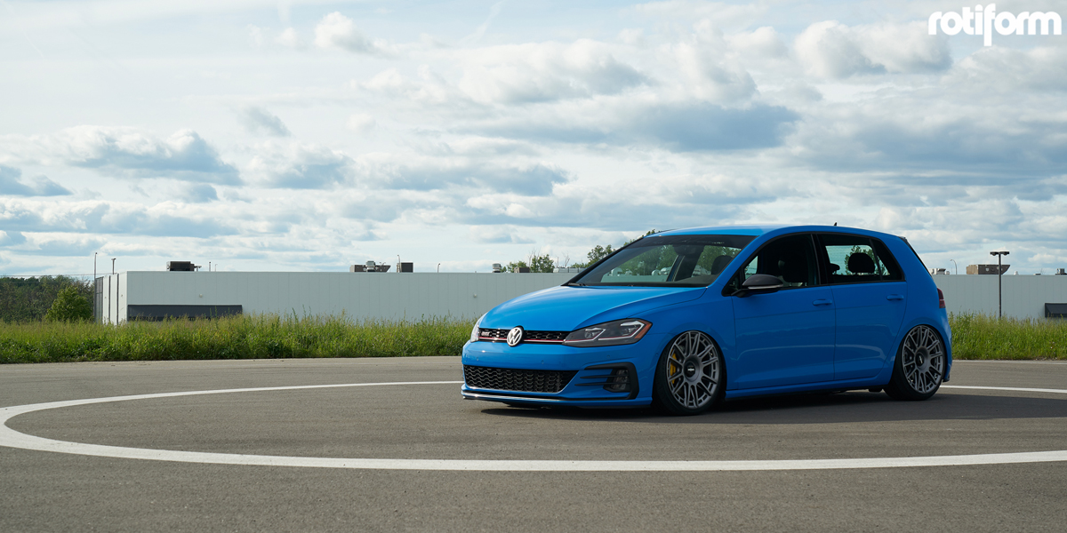 Volkswagen GTI with Rotiform OZR wheels