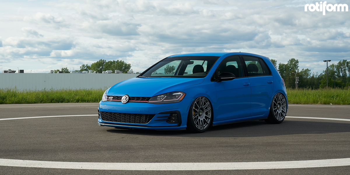 Volkswagen GTI with Rotiform OZR wheels