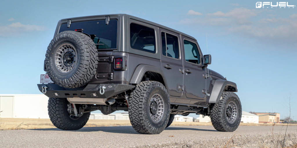 Arm yourself like this Jeep Wrangler on Fuel Rims!