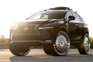 Lexus NX200t with DUB Spinners Euphoric – S827 Wheels