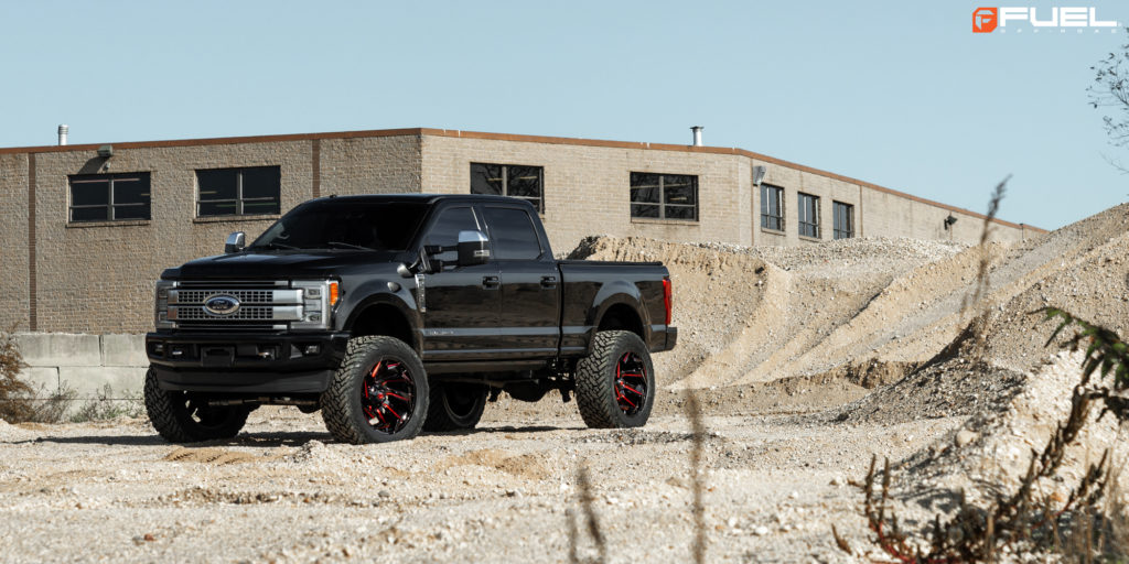 Ford F-250 Super Duty with Fuel Reaction – D755 Rims