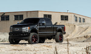 Ford F-250 Super Duty with Fuel Reaction – D755 Rims