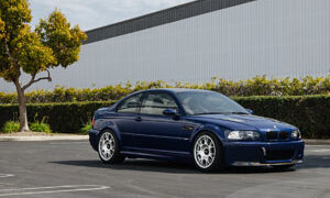 E46 Interlagos Blue BMW M3 with Rotiform TUF-R wheels