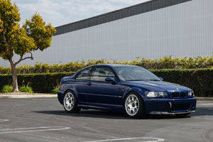 E46 Interlagos Blue BMW M3 with Rotiform TUF-R wheels